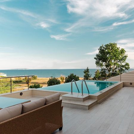 Villa Vasillis-Heated Swimming Pool With Infinity View Vitaládes Buitenkant foto