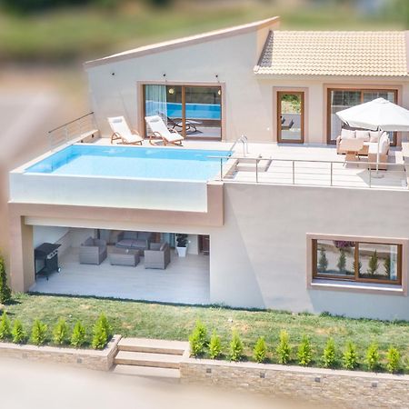 Villa Vasillis-Heated Swimming Pool With Infinity View Vitaládes Buitenkant foto