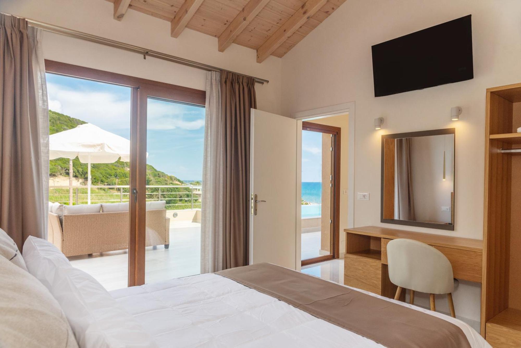 Villa Vasillis-Heated Swimming Pool With Infinity View Vitaládes Buitenkant foto